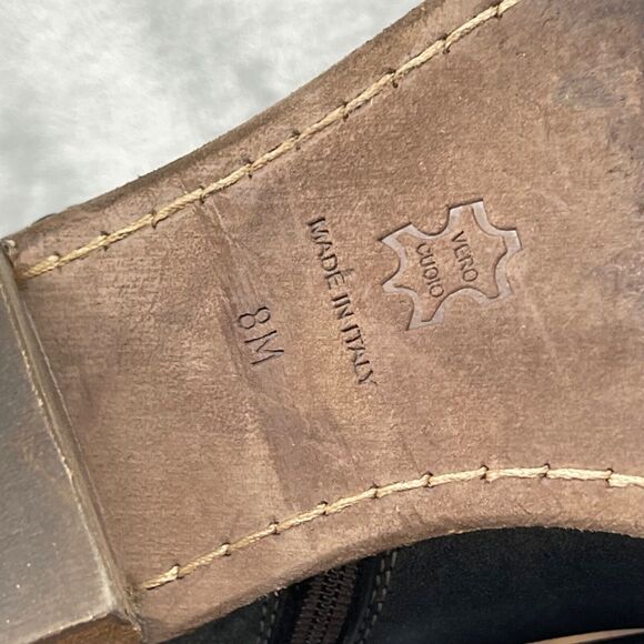 Donald J Pliner Boots Womens 8 M Black Western Couture Darua Rugged Burnished - Picture 14 of 16